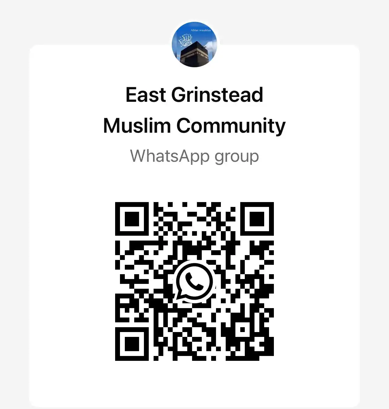 WhatsApp Community QR Code